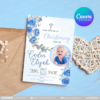 20+ Designs | Christening Invitation Template | Canva PRO Editable - Image 10