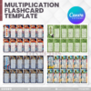 80 Designs | Multiplication Flashcard Template | Canva Editable - Image 21