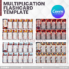 80 Designs | Multiplication Flashcard Template | Canva Editable - Image 7