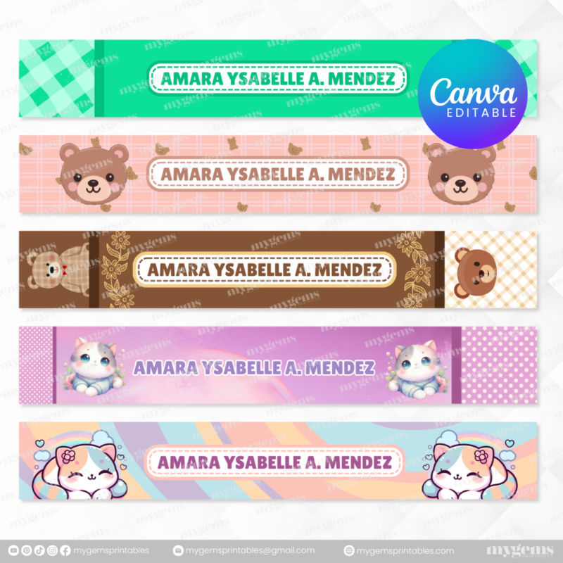 120+ Designs | Pencil Sticker Template | Canva Editable - Image 11