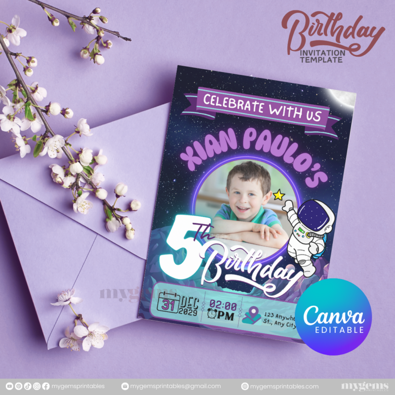 15 Designs | Birthday Invitation Template | Canva PRO Editble - Image 2