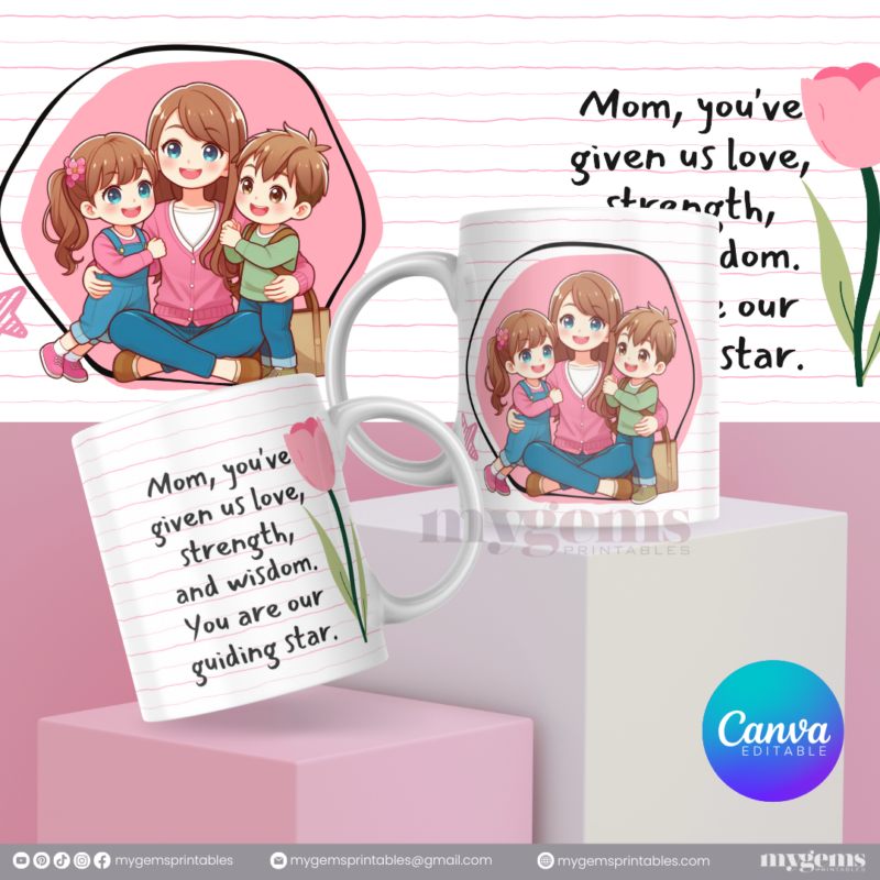 20 Designs | Mother's Day Mug Design Template 11oz | Canva Editable | Ready to Print - Image 2