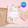 20+ Designs | Christening Invitation Template | Canva PRO Editable - Image 14