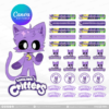 60+ Designs | Name Sticker Template | Ready-To-Print | Canva Editable - Image 63