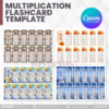 80 Designs | Multiplication Flashcard Template | Canva Editable - Image 12