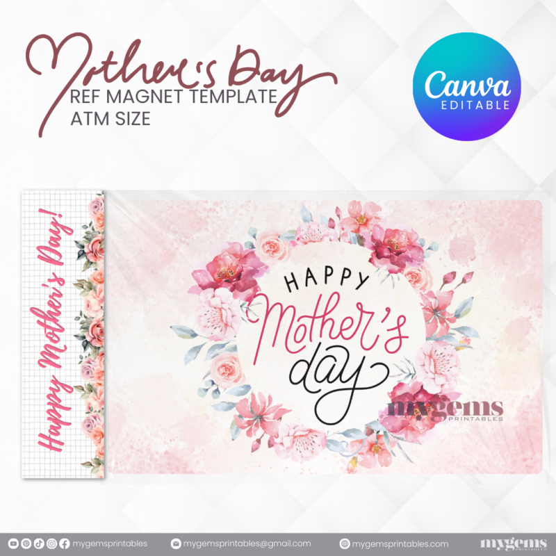 20 Designs | Mother's Day Ref Magnet Template | Canva PRO Editable | Ready to Print - Image 8