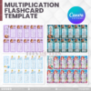 80 Designs | Multiplication Flashcard Template | Canva Editable - Image 13