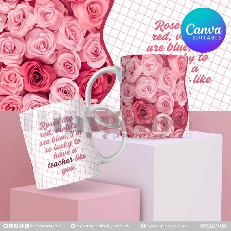 30 Designs | Teacher's Day Mug Design Template  | Canva Editable - Image 29