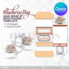 30 Designs | Teacher's Day Mug Design & Mug Holder Template Bundle  | Canva Editable - Image 9