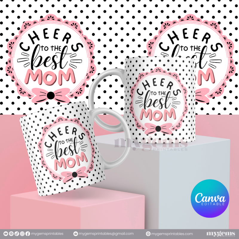 20 Designs | Mother's Day Mug Design Template 11oz | Canva Editable | Ready to Print - Image 6
