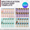 80 Designs | Multiplication Flashcard Template | Canva Editable - Image 14