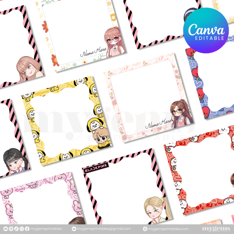 100 Designs | Notepad Template (3.5 X 3.5 INCHES)  | Canva PRO Editable - Image 4