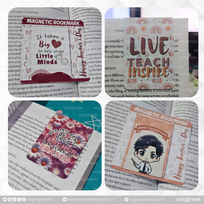 40 Designs | Teacher's Day Magnetic Bookmark Template  | Canva Editable | Ready to Print - Image 2