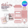 30 Designs | Teacher's Day Mug Design & Mug Holder Template Bundle  | Canva Editable - Image 32