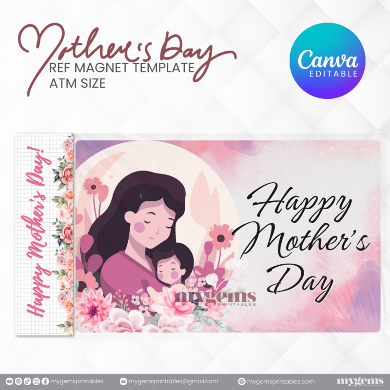 20 Designs | Mother's Day Ref Magnet Template | Canva PRO Editable | Ready to Print - Image 11
