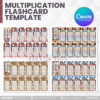 80 Designs | Multiplication Flashcard Template | Canva Editable - Image 4