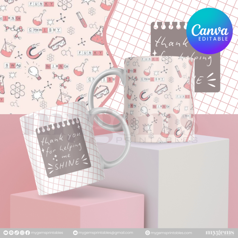 30 Designs | Teacher's Day Mug Design Template  | Canva Editable - Image 4