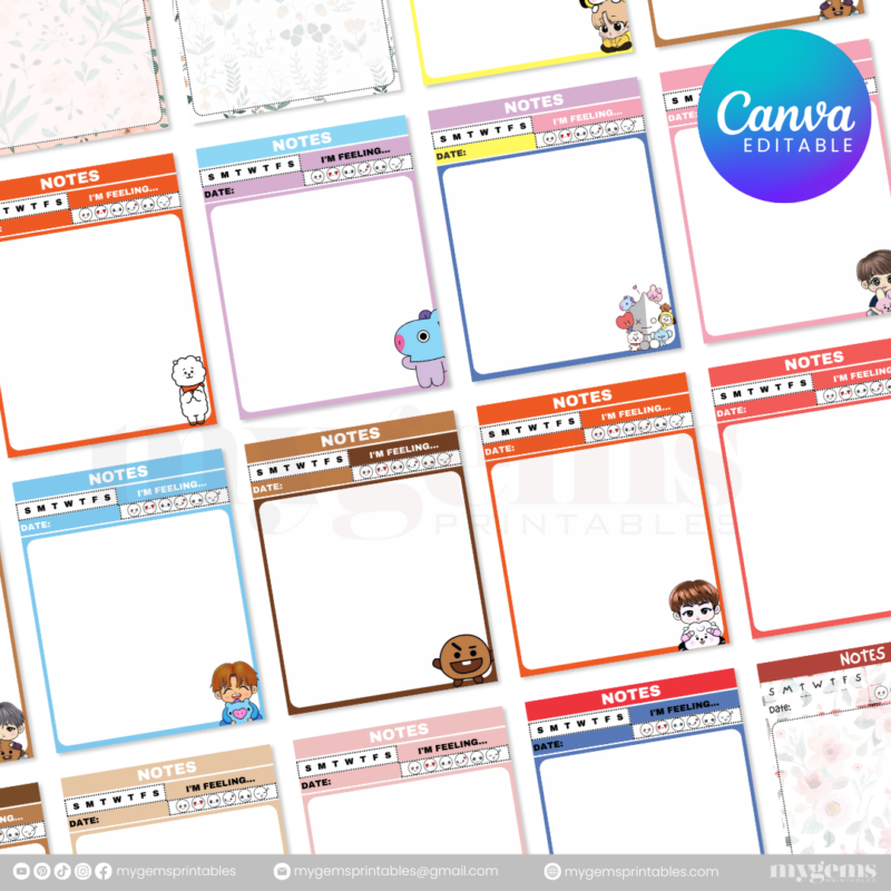 140+ Designs | Notepad Template (5.4 X 7 INCHES)  | Canva PRO Editable - Image 5