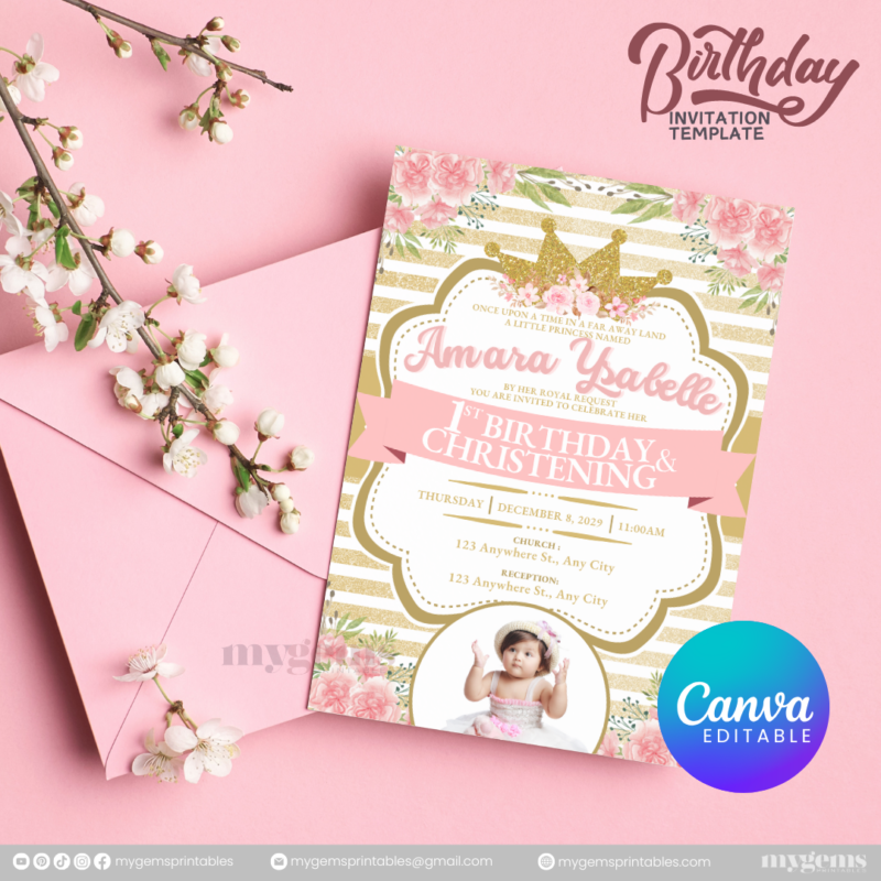 15 Designs | Birthday Invitation Template | Canva PRO Editble - Image 7