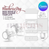 30 Designs | Teacher's Day Mug Design & Mug Holder Template Bundle  | Canva Editable - Image 35