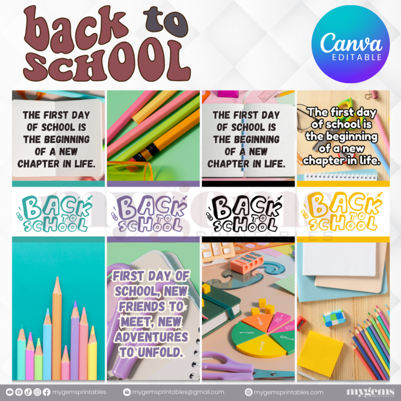 20 Designs | Back to School Pen Sleeve Template | Canva Editable | Ready to Print - Image 4