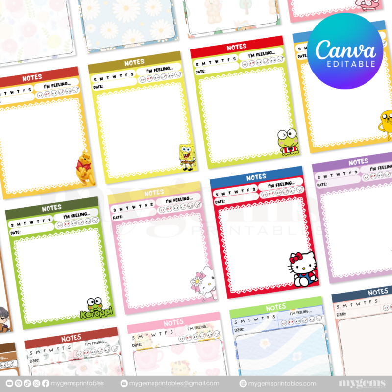 140+ Designs | Notepad Template (5.4 X 7 INCHES)  | Canva PRO Editable - Image 7