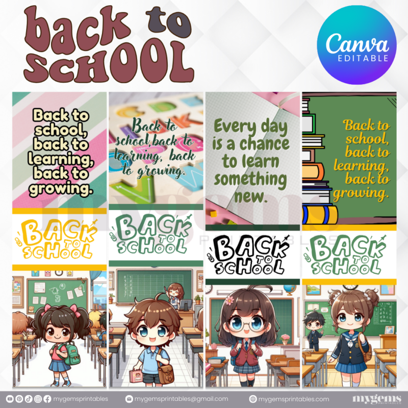 20 Designs | Back to School Pen Sleeve Template | Canva Editable | Ready to Print - Image 5