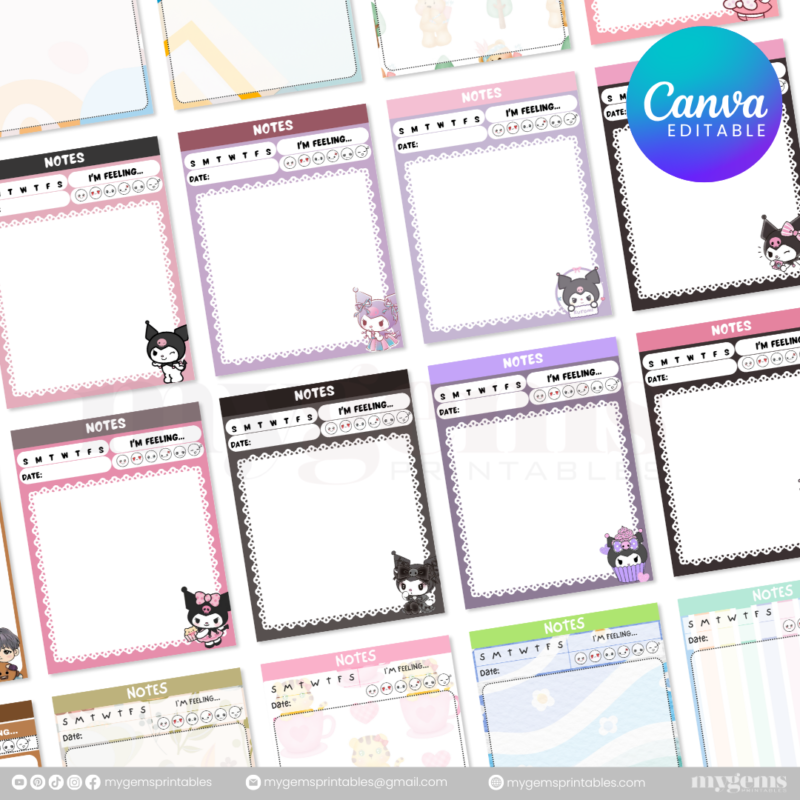 140+ Designs | Notepad Template (5.4 X 7 INCHES)  | Canva PRO Editable - Image 8