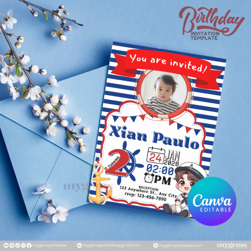 15 Designs | Birthday Invitation Template | Canva PRO Editble - Image 10