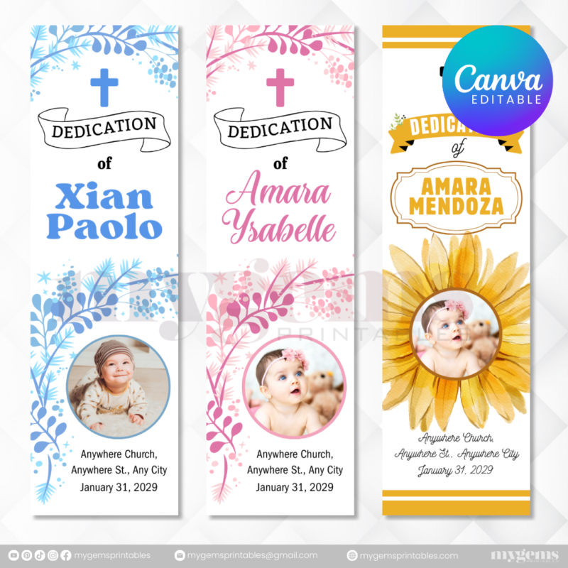 20+ Designs | Christening Candle Sticker Template | Canva Editable - Image 8