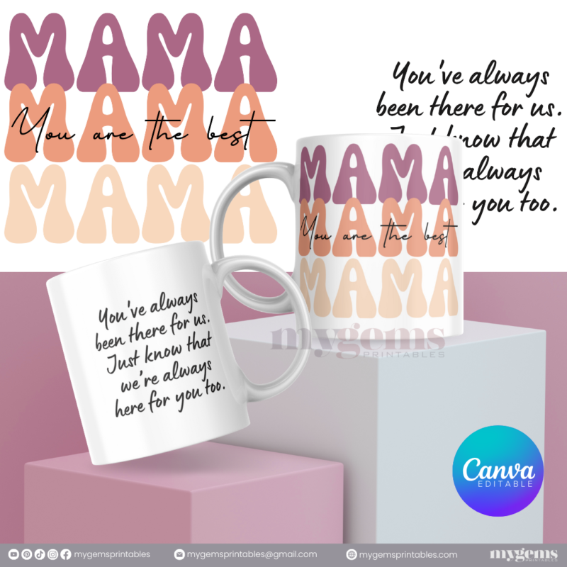20 Designs | Mother's Day Mug Design Template 11oz | Canva Editable | Ready to Print - Image 14