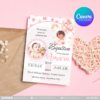 20+ Designs | Christening Invitation Template | Canva PRO Editable - Image 6