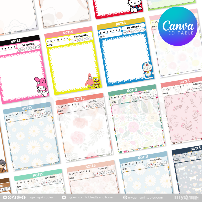 140+ Designs | Notepad Template (5.4 X 7 INCHES)  | Canva PRO Editable - Image 9