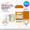 30 Designs | Teacher's Day Mug Design & Mug Holder Template Bundle  | Canva Editable - Image 23