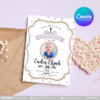 20+ Designs | Christening Invitation Template | Canva PRO Editable - Image 7