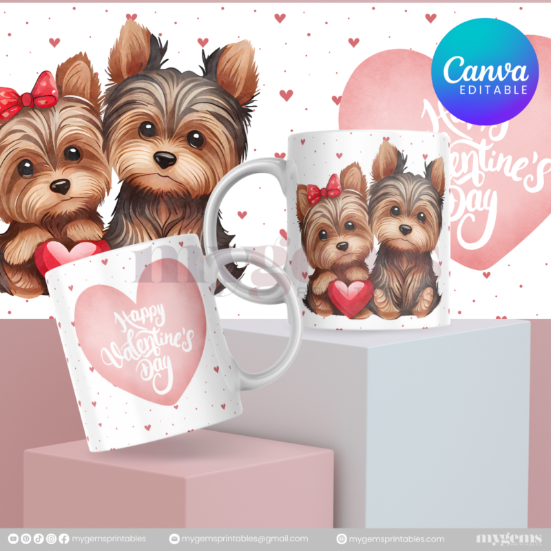 20+ Designs | Valentine Mug Design Template 11oz | Canva PRO Editble - Image 26