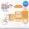 30 Designs | Teacher's Day Mug Design & Mug Holder Template Bundle  | Canva Editable - Image 24