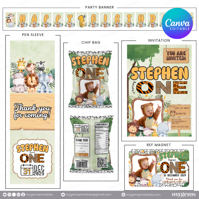 14 Designs | Birthday Bundle Template | Canva PRO Editable - Image 14