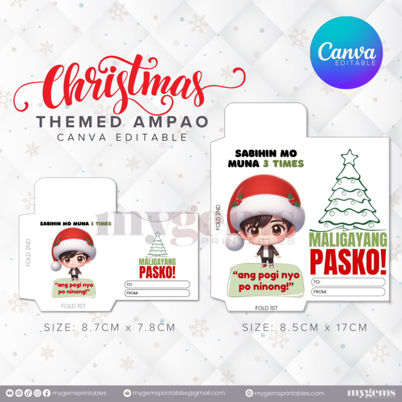 60 Designs | Christmas Themed Ampao Template | Canva Editable - Image 44