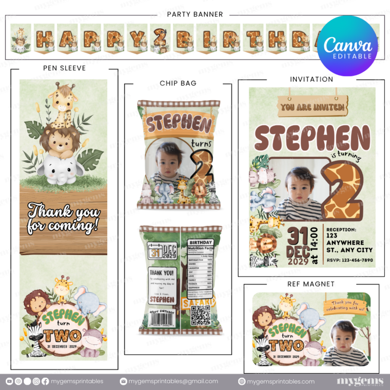 14 Designs | Birthday Bundle Template | Canva PRO Editable - Image 15