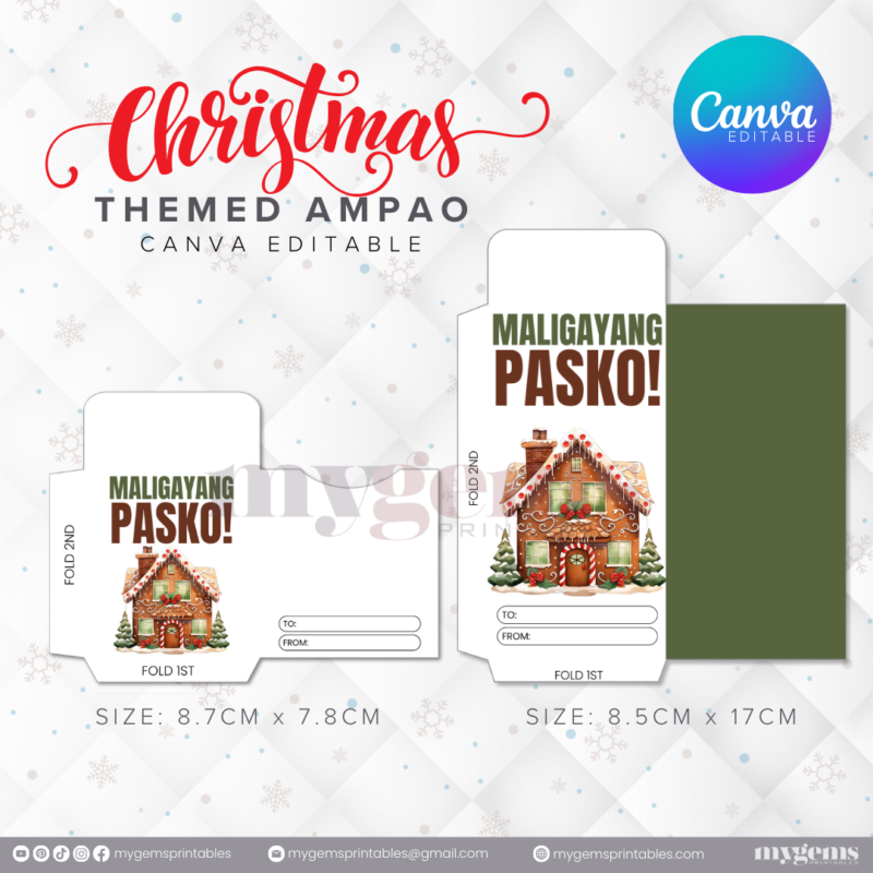 60 Designs | Christmas Themed Ampao Template | Canva Editable - Image 45