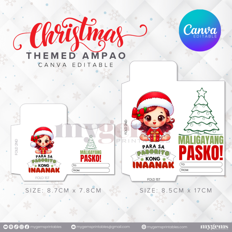 60 Designs | Christmas Themed Ampao Template | Canva Editable - Image 46