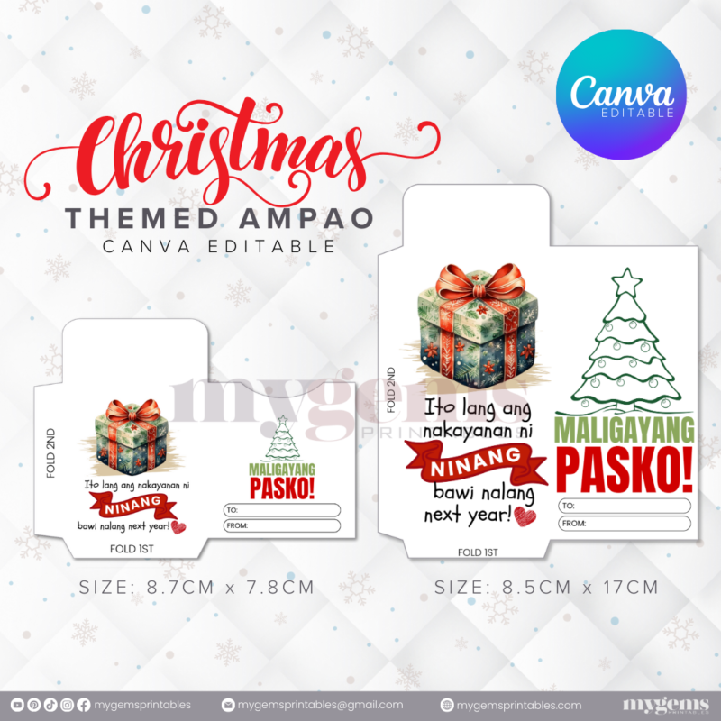 60 Designs | Christmas Themed Ampao Template | Canva Editable - Image 47