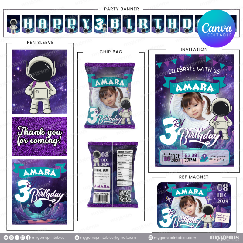 14 Designs | Birthday Bundle Template | Canva PRO Editable - Image 4