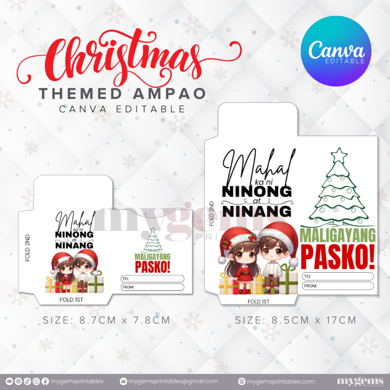 60 Designs | Christmas Themed Ampao Template | Canva Editable - Image 51