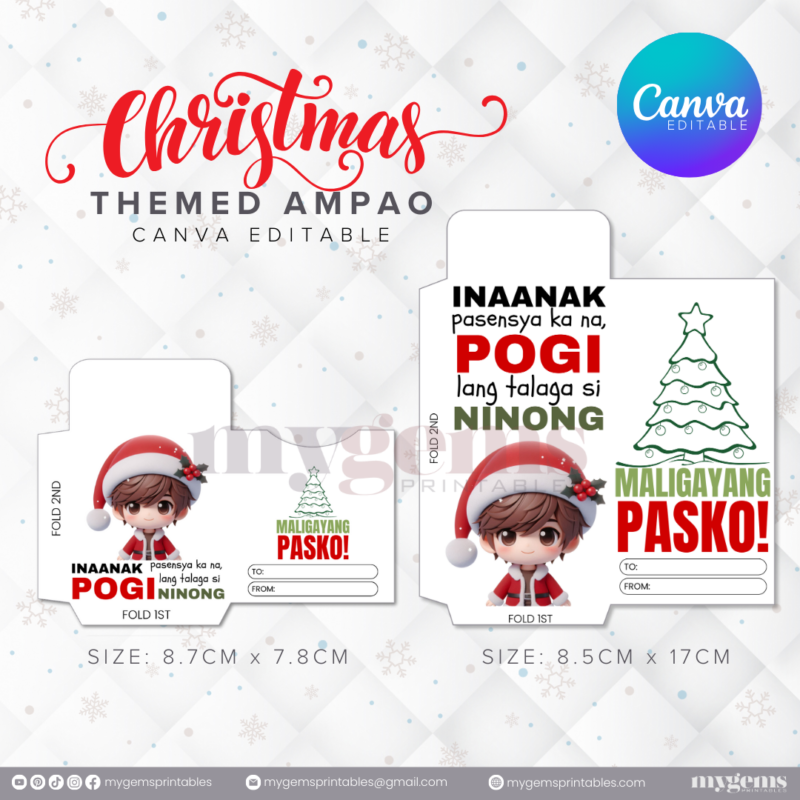 60 Designs | Christmas Themed Ampao Template | Canva Editable - Image 53