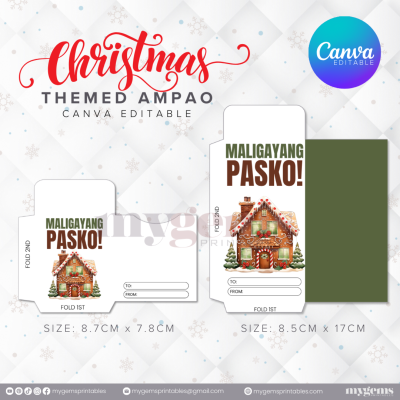 60 Designs | Christmas Themed Ampao Template | Canva Editable - Image 33