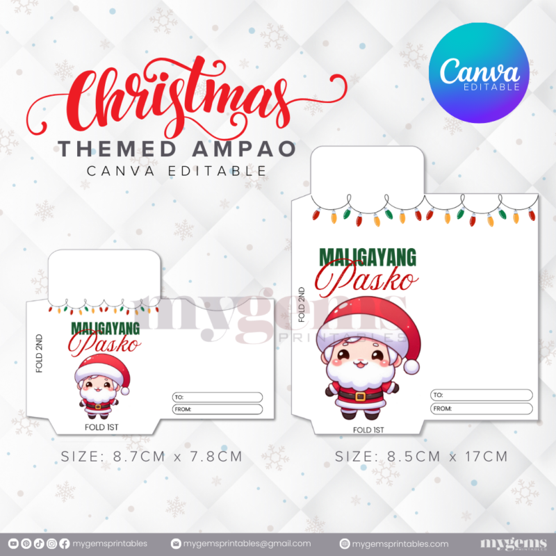 60 Designs | Christmas Themed Ampao Template | Canva Editable - Image 34