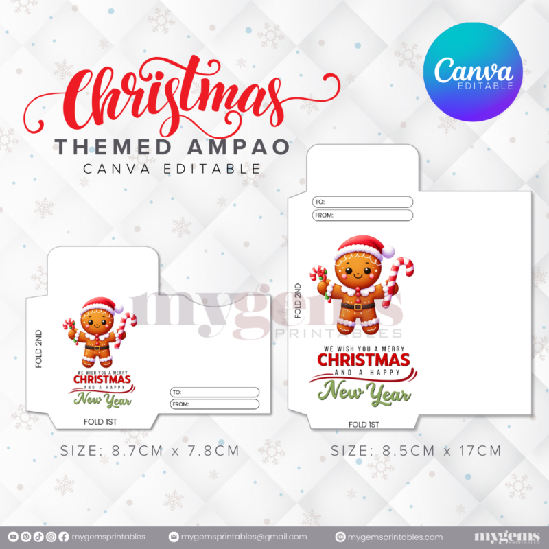 60 Designs | Christmas Themed Ampao Template | Canva Editable - Image 35
