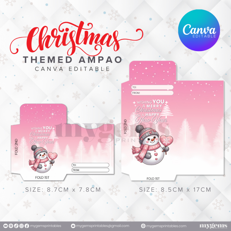 60 Designs | Christmas Themed Ampao Template | Canva Editable - Image 36